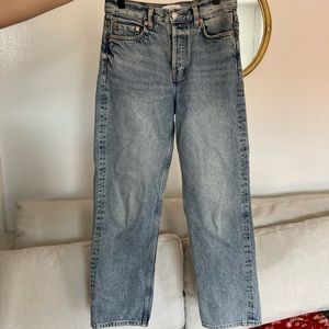 & Other Stories wide leg crop jeans